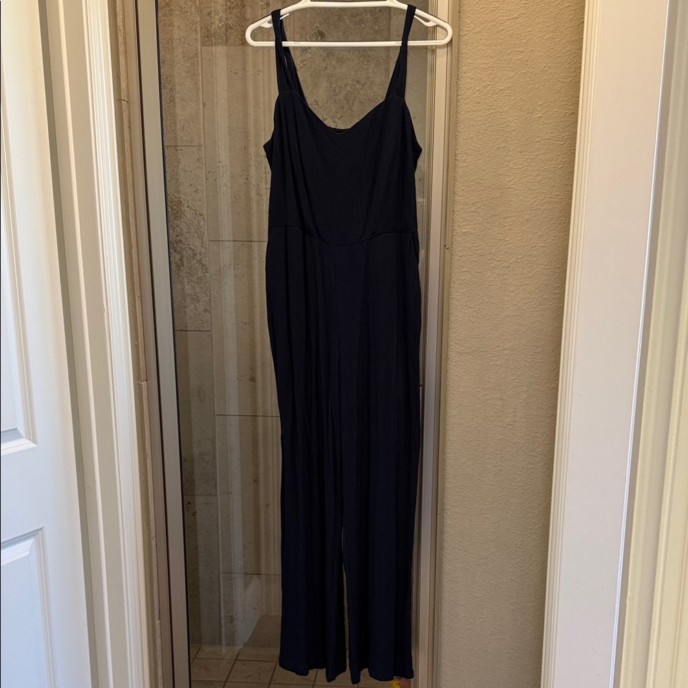 Market & Spruce Navy Jumpsuit